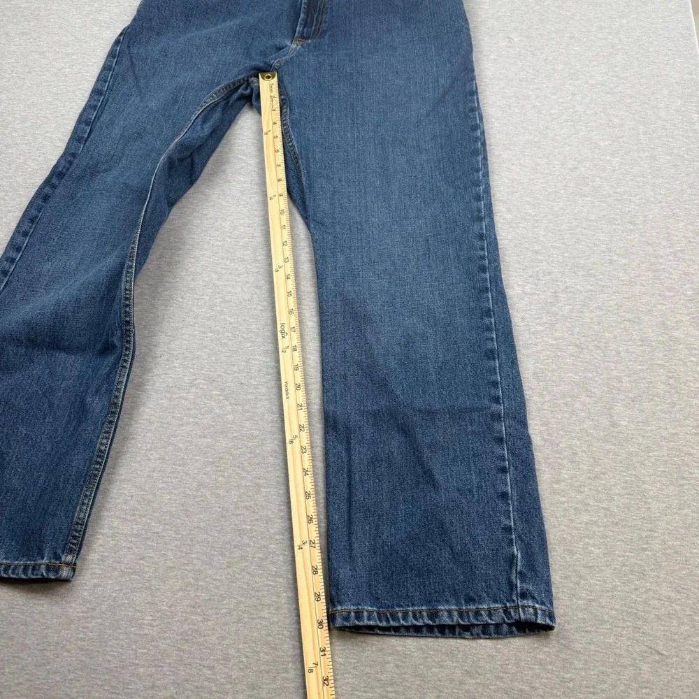 Stetson 1520 Standard Straight Leg Mens Blue Denim Jeans 36x32 (Fits 34x30)